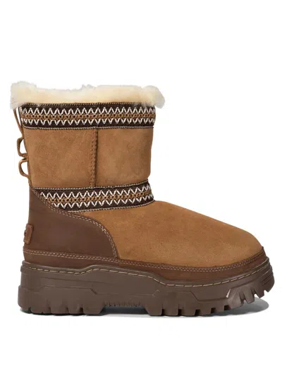 Ugg Classic Mini Trailgazer Boots In Beige