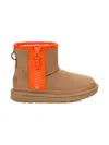 Ugg Mini Zipper Tape Boots In Brown