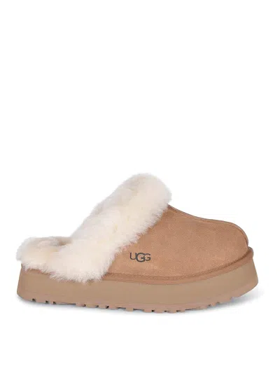 Ugg Slippers Made Of Suede In Brown