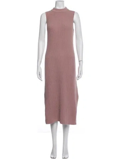 Pre-owned Ugg Mock Neck Long Dress In Brown