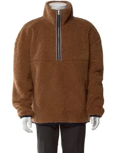 Pre-owned Ugg Mock Neck Long Sleeve Pullover In Brown