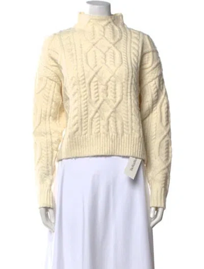 Pre-owned Ugg Mock Neck Sweater In Neutrals
