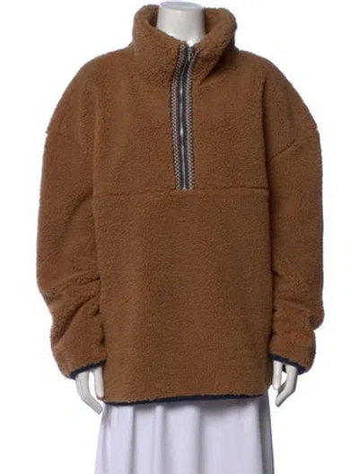 Pre-owned Ugg Mock Neck Sweater W/ Tags In Brown