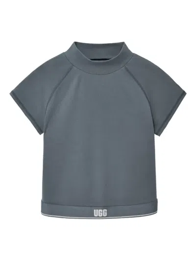 Ugg Mock-neck T-shirt In Gray