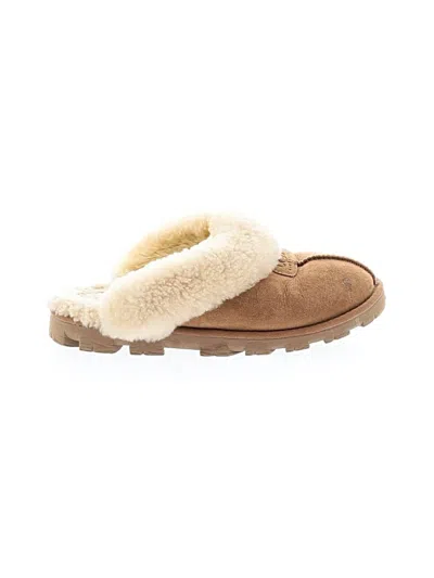 Pre-owned Ugg Mule/clog In Tan