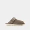 Ugg Goldencoast Suede Clogs In Brown