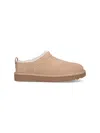 Ugg Short Suede Ankle Boots With Shearling Lining And Pull Tab In Multi