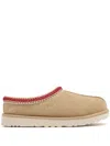 Ugg Tasman Suede Slippers With Shearling Lining In Multi