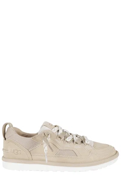 Ugg Mustard Seed W Minimel Two-tone Laces Suede Sneakers In Multi