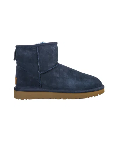 Ugg Navy Blue Classic Mini Ii Booties