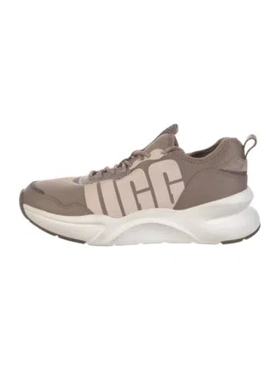 Pre-owned Ugg Neoprene Graphic Print Athletic Sneakers In Neutrals