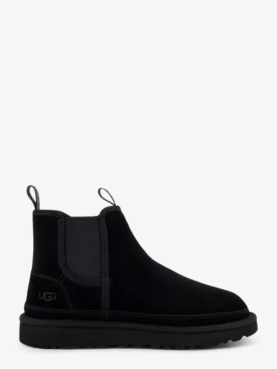 Ugg Neumel Chelsea Suede Boots In Black