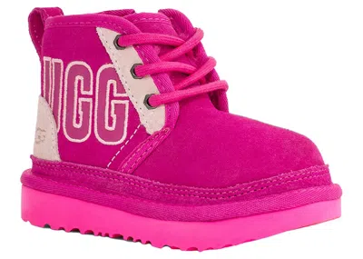 Pre-owned Ugg Neumel Graphic Boot (kids) Sneakers In Pink