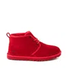 UGG NEUMEL M/3236 MEN SAMBA RED SUEDE LACE-UP WOOL SOCKLINER CHUKKA BOOTS NR5522