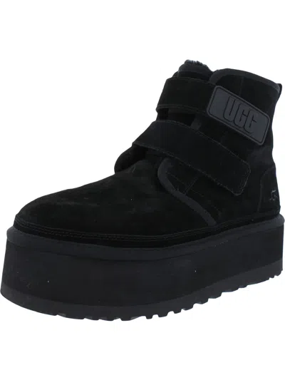 Ugg Neumel Womens Suede Mid-calf Chukka Boots In Black