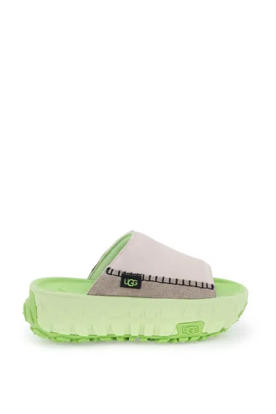 Ugg Venture Daze Platform Slide Sandal In Neutro,green