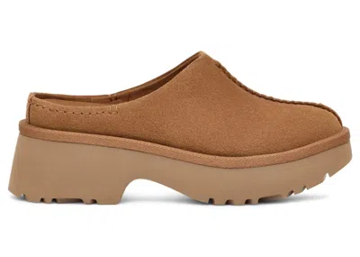 Pre-owned Ugg New Heights Clog (women's) Sneakers In Chestnut