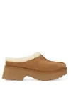 Ugg Woman New Heights Cozy Clog Shoes In Brown