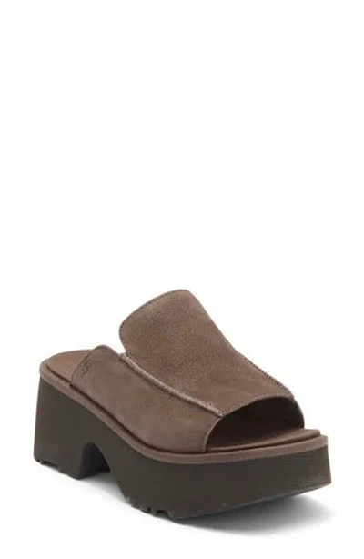 Ugg ® New Heights Platform Slide Sandal In Brown
