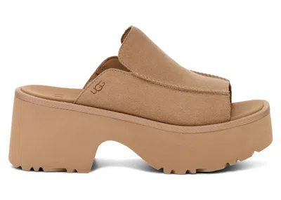 Pre-owned Ugg New Heights Slide (women's) Sneakers In Mustard Seed In Yellow