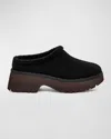 Ugg Women's New Heights Cozy Clogs In Black