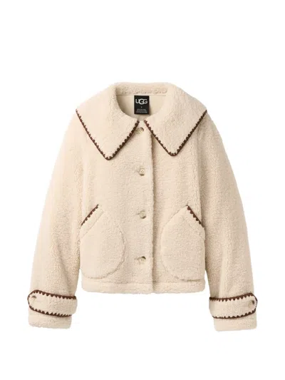 Ugg Nikia Blanket-stitch Jacket In Animal Print