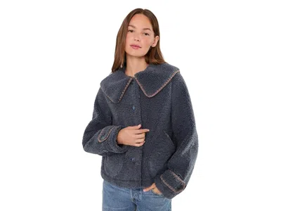 Ugg Nikia Collared Jacket Women's Coat Eve Blue: Sm, Polyester