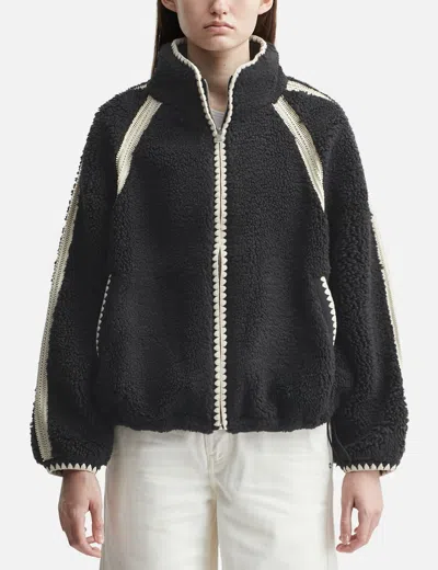 Ugg Nikia Crochet Fluff Jacket In Black