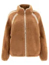 Ugg Nikia Fluff Faux Fur Jacket In Che Chestnut