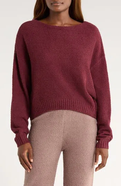 Ugg ® Novalie Slouchy Pullover Lounge Sweater In Burgundy