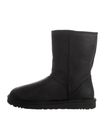 Pre-owned Ugg Nubuck Boots In Black