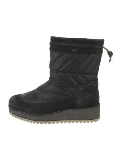 Pre-owned Ugg Nylon Boots In Black