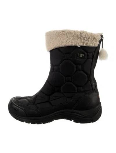 Pre-owned Ugg Nylon Boots In Black