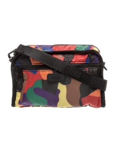 Pre-owned Ugg Nylon Crossbody Bag In Black