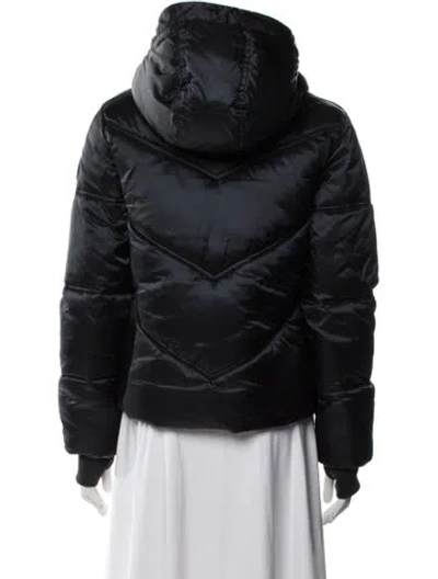 Pre-owned Ugg Nylon Down Coat In Black