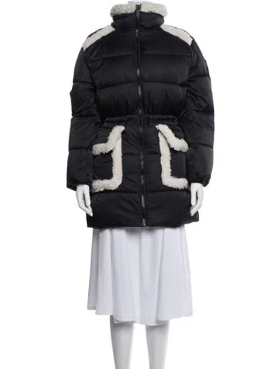 Pre-owned Ugg Nylon Down Coat In Black