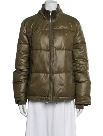 Pre-owned Ugg Nylon Down Jacket In Green