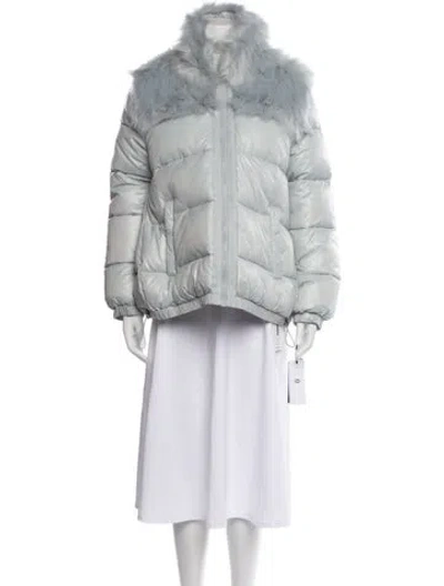 Pre-owned Ugg Nylon Down Jacket In Grey