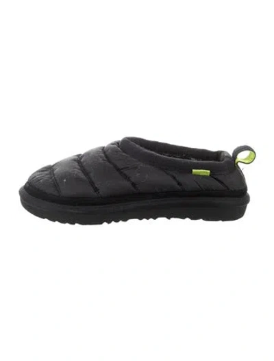 Pre-owned Ugg Nylon Slingback Flats In Black