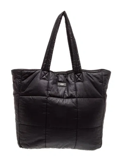 Pre-owned Ugg Nylon Tote In Black