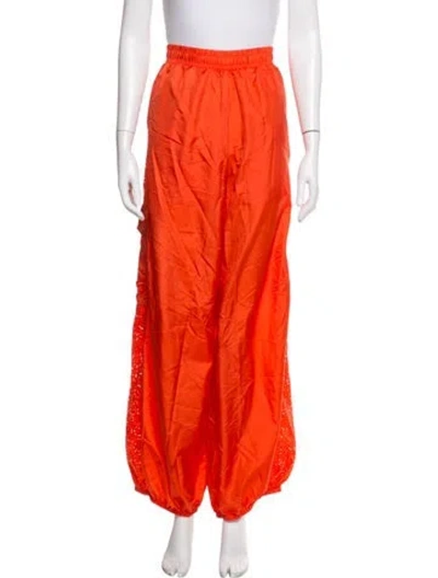 Pre-owned Ugg Nylon Wide Leg Pants In Orange