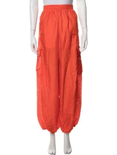 Pre-owned Ugg Nylon Wide Leg Pants W/ Tags In Orange