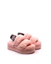 UGG OH FLUFFITA SANDAL IN PINK SCALLOP