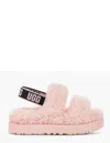 UGG OH FLUFFITA SANDALS IN PINK SCALLOP