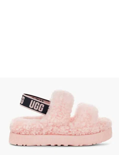 Ugg Oh Fluffita Sandals In Pink Scallop