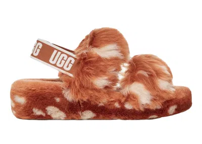 Pre-owned Ugg Oh Yeah Slide Spots (women's) Sneakers In Natural/cream