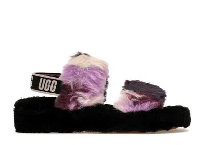 Pre-owned Ugg Oh Yeah Slide Tie Dye (women's) Sneakers In Magnolia/black