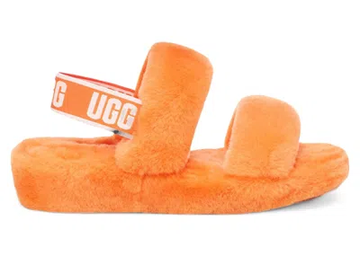 Pre-owned Ugg Oh Yeah Slide (women's) Sneakers In California Poppy In Orange