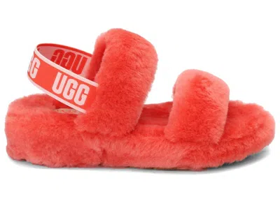Pre-owned Ugg Oh Yeah Slide (women's) Sneakers In Pop Coral