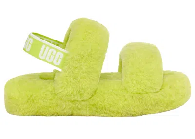 Pre-owned Ugg Oh Yeah Slipper (kids) Sneakers In Sulfur In Yellow